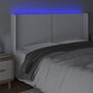 Galvūgalis su led, baltas, 203x16x118/128 cm kaina ir informacija | Lovos | pigu.lt