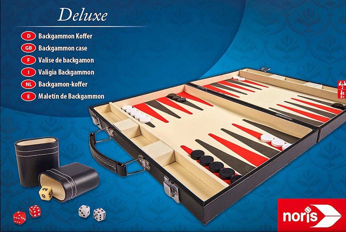 Stalo žaidimas Backgammon Deluxe, EN цена и информация | Stalo žaidimai, galvosūkiai | pigu.lt