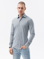 Рубашка с длинными рукавами, K623, черная цена и информация | Рубашка мужская | pigu.lt