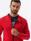 Džemperis vyrams Ombre Clothing, raudonas kaina ir informacija | Džemperiai vyrams | pigu.lt