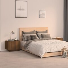 Naktinė spintelė, Apdirbta mediena, 100x35x40cm, ruda ąžuolo spalva kaina ir informacija | Spintelės prie lovos | pigu.lt