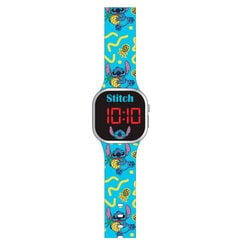 Led laikrodis vaikams Disney Stitch, mėlynas kaina ir informacija | Aksesuarai vaikams | pigu.lt