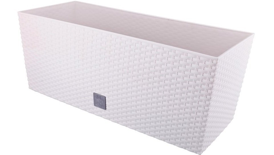 Lovelis RATO WHITE su laistymo sistema 51,4x19,2x18,6 cm цена и информация | Loveliai | pigu.lt