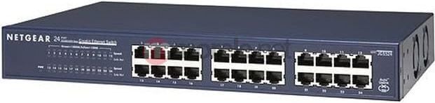 Netgear 24 x 10/100/1000 Ethernet Switch Rack-mountable цена и информация | Maršrutizatoriai (routeriai) | pigu.lt