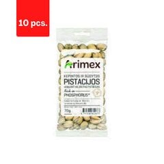 Kepintos ir sūdytos pistacijos Arimex, 70 g x 10 vnt. kaina ir informacija | Užkandžiai, traškučiai | pigu.lt