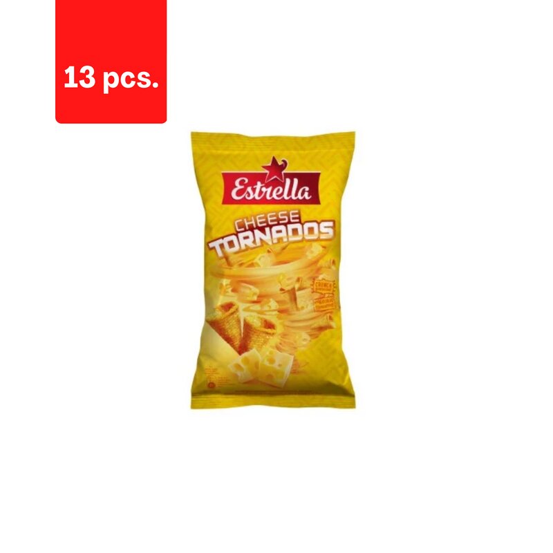 Kukurūzų traškučiai Estrella, sūrio skonio,110 g x 13 vnt. kaina ir informacija | Užkandžiai, traškučiai | pigu.lt