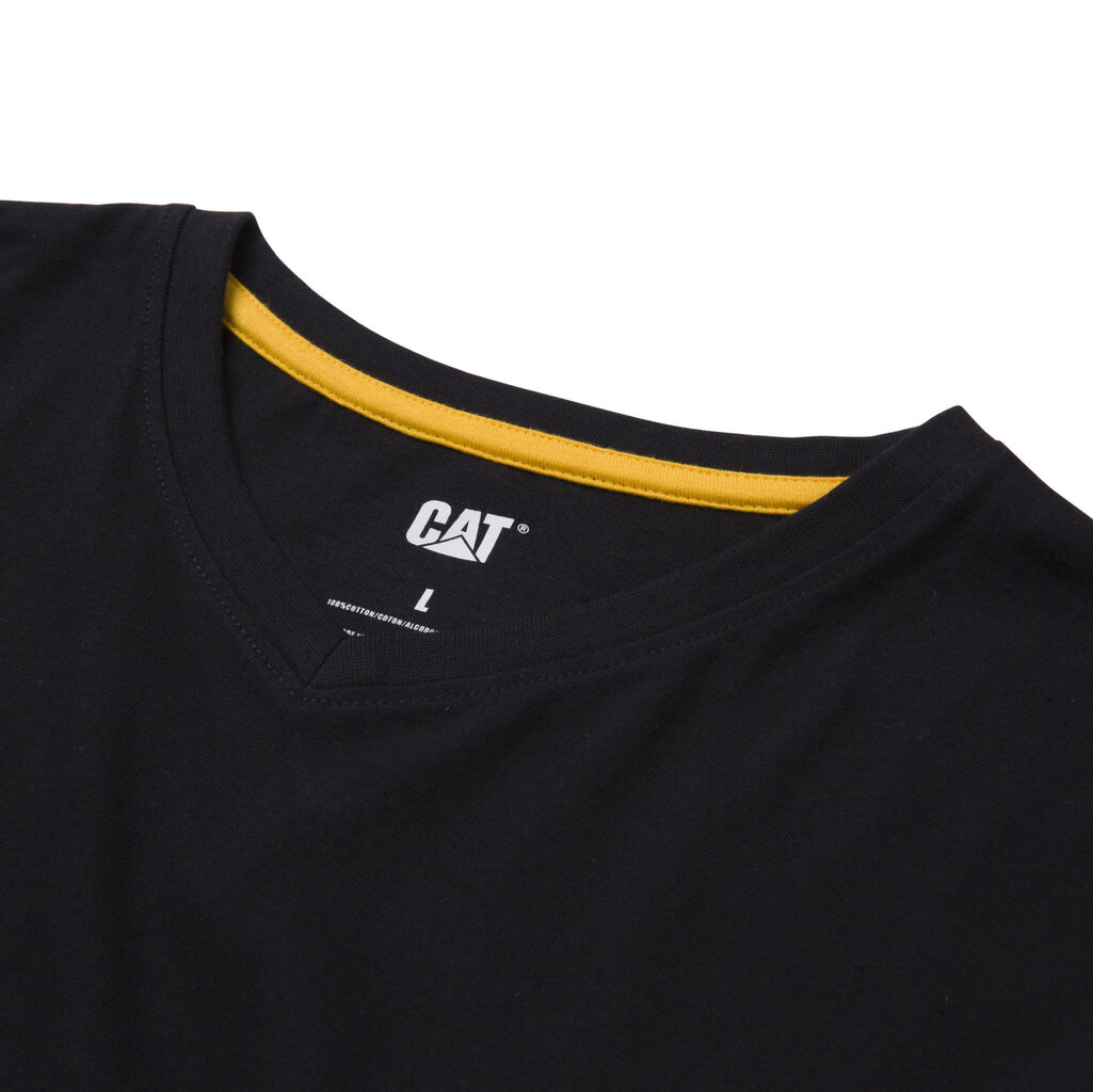 Marškinėliai vyrams Cat 151059, juodi kaina ir informacija | Vyriški marškiniai | pigu.lt