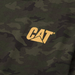 Marškinėliai vyrams Cat W05324, žali цена и информация | Футболка мужская | pigu.lt