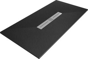 Прямоугольный душевой поддон Mexen Toro SMC с сифоном, черный цвет, 150x70,80,90 см цена и информация | Душевые поддоны | pigu.lt