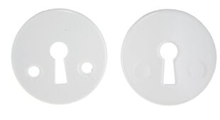 Durų spyna 001A, balta kaina ir informacija | Durų rankenos | pigu.lt