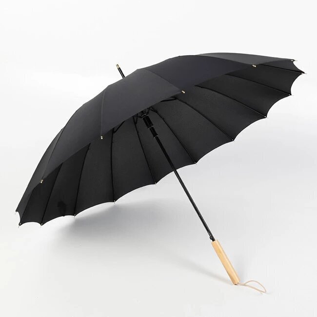 Mechaninis skėtis, juodas kaina ir informacija | Vyriški skėčiai | pigu.lt
