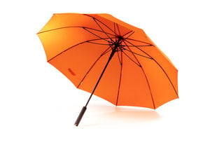 Зонт трость 10-ти спицевый с прорезиненной ручкой Soft Touch, оранжевый цена и информация | Мужские зонты | pigu.lt