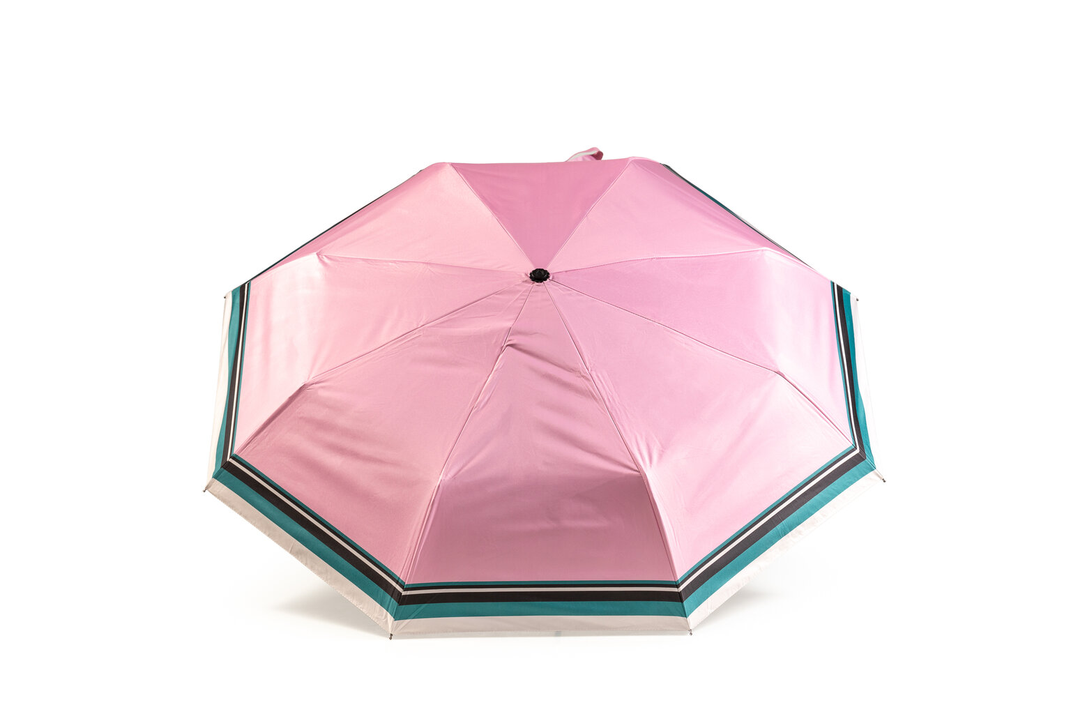 Kompaktiškas sulankstomas skėtis su rožinis juostele kaina ir informacija | Moteriški skėčiai | pigu.lt