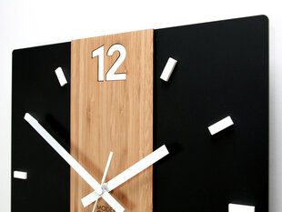 Medinis sieninis laikrodis PRIMO Satin 3D цена и информация | Часы | pigu.lt