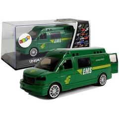 Машинка со звуковыми и световыми эффектами Lean Toys EMS, зеленая цена и информация | Игрушки для мальчиков | pigu.lt