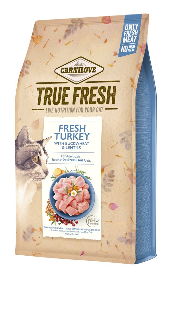 Carnilove True Fresh Cat Turkey katėms su kalakutiena, 340g kaina ir informacija | Konservai katėms | pigu.lt