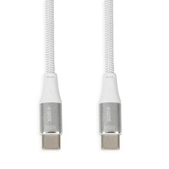 iBOX IKUTC USB-C кабель 60Вт 2м Белый цена и информация | Кабели для телефонов | pigu.lt