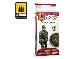 Набор акриловых красок Ammo, Flecktarn German Camouflage, 7037 цена и информация | Принадлежности для рисования, лепки | pigu.lt