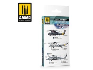 Набор акриловых красок Ammo, US navy Helicopters, 7250 цена и информация | Принадлежности для рисования, лепки | pigu.lt