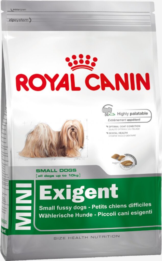 Royal Canin Mini Exigent 0,8 kg   kaina ir informacija | Sausas maistas šunims | pigu.lt