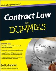Contract Law For Dummies цена и информация | Книги по экономике | pigu.lt