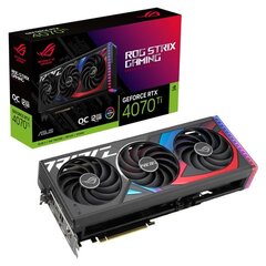 Asus ROG Strix GeForce RTX 4070Ti OC Edition (ROGSTRIX-RTX4070TI-O12G-G). цена и информация | Видеокарты (GPU) | pigu.lt