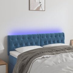 Galvūgalis su led, tamsiai mėlynas, 160x7x78/88cm цена и информация | Кровати | pigu.lt