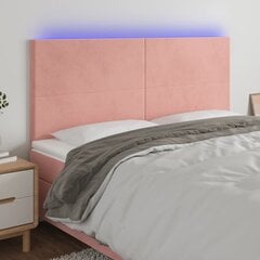 Galvūgalis su led, rožinis, 180x5x118/128cm kaina ir informacija | Lovos | pigu.lt