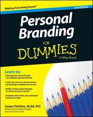 Personal Branding For Dummies 2e 2nd Edition цена и информация | Самоучители | pigu.lt