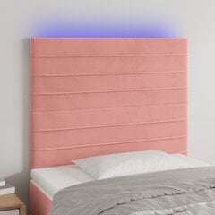 Изголовье со светодиодом, розовое, 100x5x118/128 см цена и информация | Кровати | pigu.lt