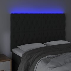 Galvūgalis su LED, juodas, 160x7x118/128cm цена и информация | Кровати | pigu.lt