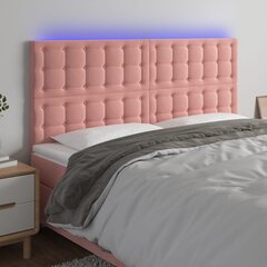 Galvūgalis su led, rožinis, 160x5x118/128cm kaina ir informacija | Lovos | pigu.lt