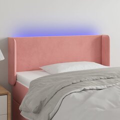 Galvūgalis su led, rožinis, 103x16x78/88cm kaina ir informacija | Lovos | pigu.lt