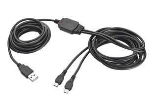 Kabelis Trust GXT 222 Duo Charge&Play предназначен для PS4 цена и информация | Кабели и провода | pigu.lt