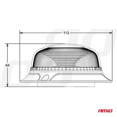 Blykstė 18 LED, 12-24 V, IP56 kaina ir informacija | Žibintuvėliai, prožektoriai | pigu.lt