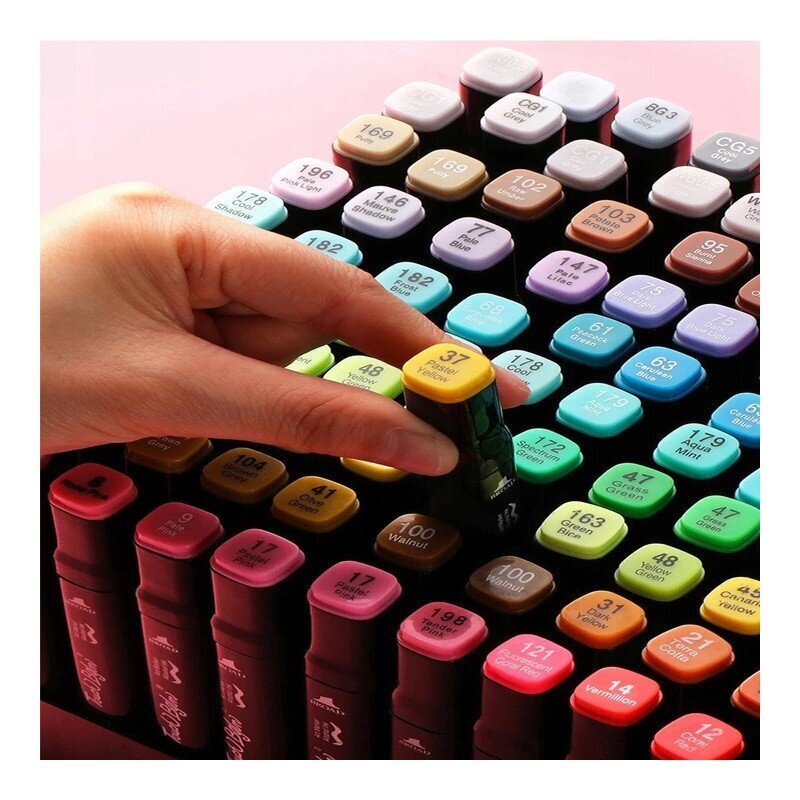 Dvipusiai markeriai - flomasteriai Touch Sketch 120 vnt. kaina ir informacija | Piešimo, tapybos, lipdymo reikmenys | pigu.lt