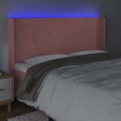 Galvūgalis su led, rožinis, 163x16x118/128cm kaina ir informacija | Lovos | pigu.lt