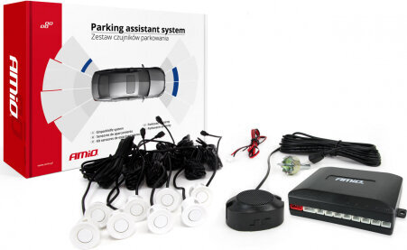 Parkavimo daviklis Amio 8 Balso signalas kaina ir informacija | Parkavimo sistemos | pigu.lt