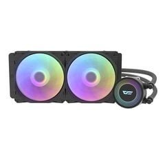 Кулер для процессор Darkflash DA240 LED PC Water Cooling 2x 120x120, черный цена и информация | Кулеры для процессоров | pigu.lt