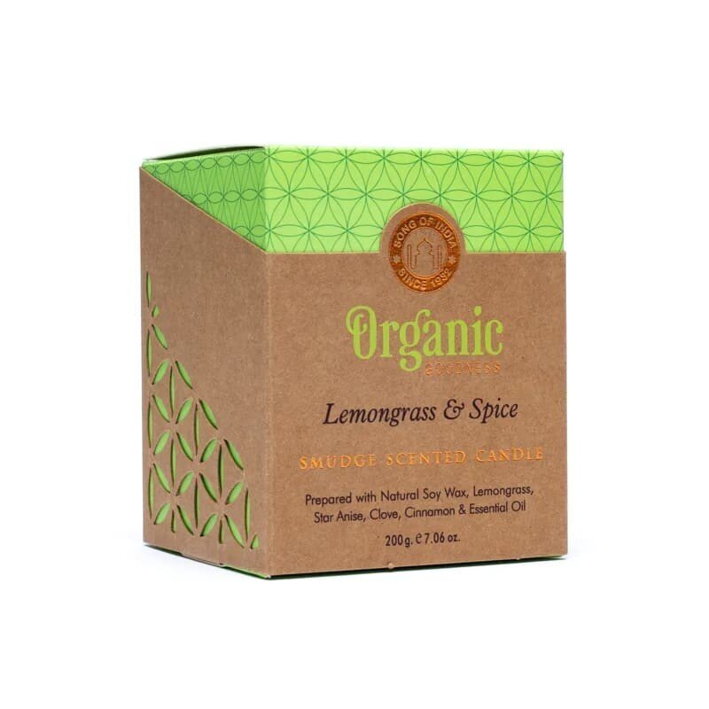 Kvapioji žvakė Lemongrass - Spice, Organic Goodness kaina ir informacija | Žvakės, Žvakidės | pigu.lt
