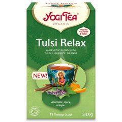 Prieskoninė arbata Tulsi Relax, Yogi Tea, 17 pakelių цена и информация | Чай | pigu.lt