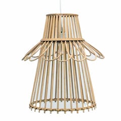 Потолочный светильник DKD Home Decor, коричневый ротанг 50 W, 40 x 40 x 46 cм цена и информация | Потолочные светильники | pigu.lt