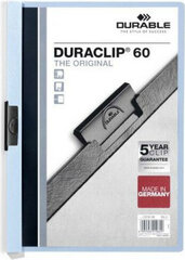 Папка-портфолио Durable Duraclip 60, синяя / прозрачная A4, 25 шт. цена и информация | Канцелярские товары | pigu.lt