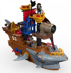 Žaislų rinkinys su laivu Fisher Price Shark Bite Pirate Ship DHH61 kaina ir informacija | Žaislai berniukams | pigu.lt