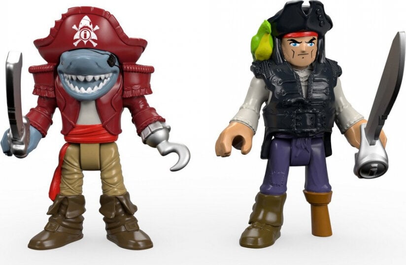 Žaislų rinkinys su laivu Fisher Price Shark Bite Pirate Ship DHH61 kaina ir informacija | Žaislai berniukams | pigu.lt