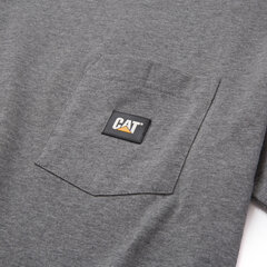 Marškinėliai vyrams Cat 1010015, pilki kaina ir informacija | Vyriški marškinėliai | pigu.lt
