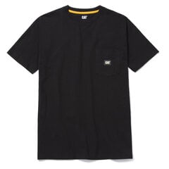 Marškinėliai vyrams Cat 1010015, juodi цена и информация | Мужские футболки | pigu.lt