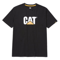 Marškinėliai vyrams Cat 1510305, juodi цена и информация | Футболка мужская | pigu.lt