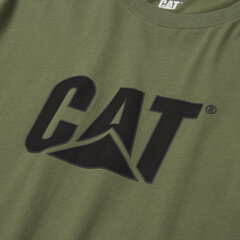 Marškinėliai vyrams Cat 1510305, žali цена и информация | Футболка мужская | pigu.lt