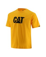 Marškinėliai vyrams Cat 1510305, geltoni цена и информация | Мужские футболки | pigu.lt
